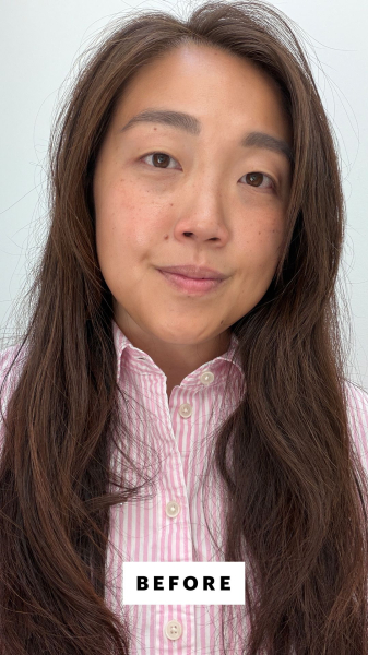 Christa Lee before the Virtue Healing Oil